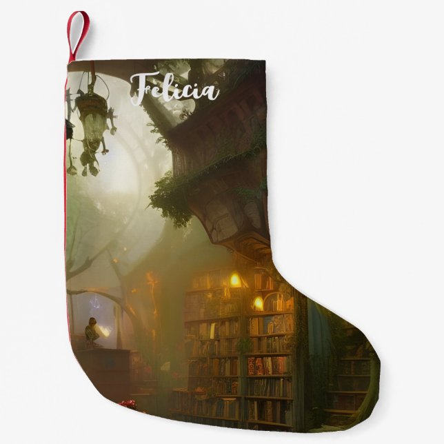 Petite Chaussette De Noël L'Imaginaire de la librairie magique (Devant)