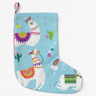 Petite Chaussette De Noël Llama & Cactus : Joli ensemble Vintage