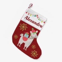 Llama de Noël avec ton nom