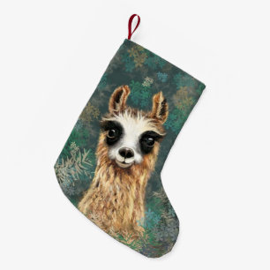 Petite Chaussette De Noël Llama pour bébé curieux - mignonne
