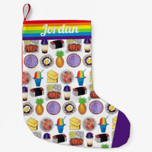 Petite Chaussette De Noël Loco Moco Ahi Tuna Poké Musubi