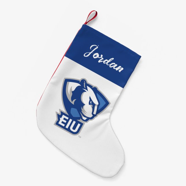 Petite Chaussette De Noël Logo Eastern Illinois University Panthers (Devant (Accrochage))