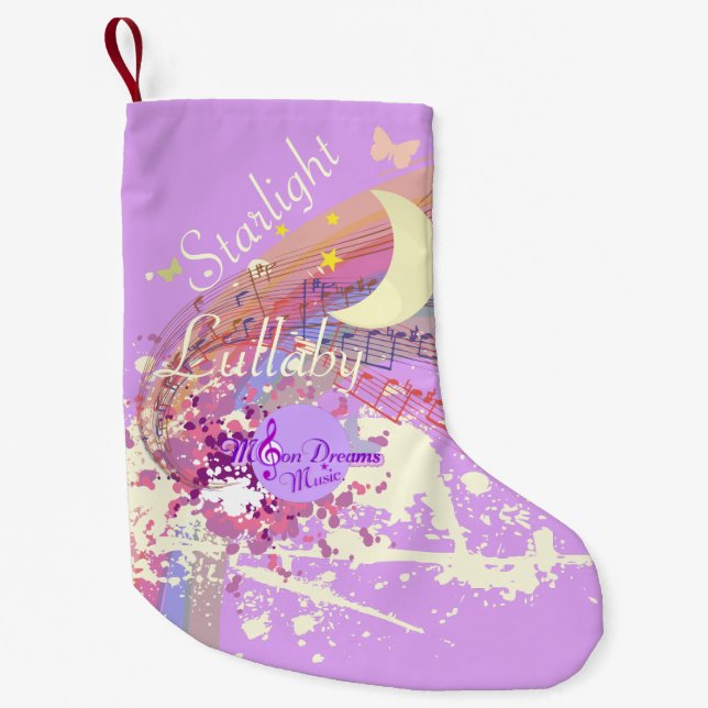 Petite Chaussette De Noël Lullabie étoilée Petite réserve de Noël (Devant)