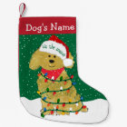 Lumières de Noël personnalisées Goldendoodle