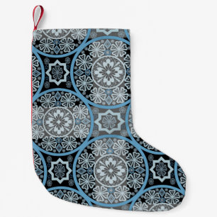 Petite Chaussette De Noël Lumineux abstrait couture sans couture motif roman
