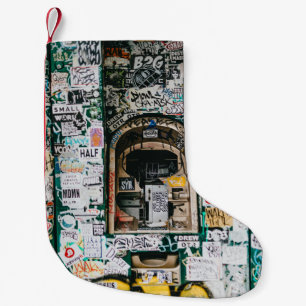 PETITE CHAUSSETTE DE NOËL MACHINE ATM AVEC GRAFFITI