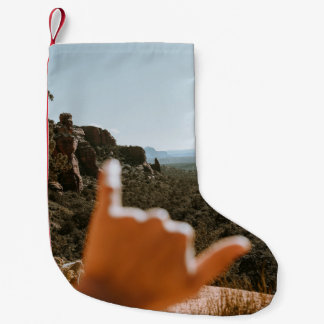 Petite Chaussette De Noël Main humaine gauche