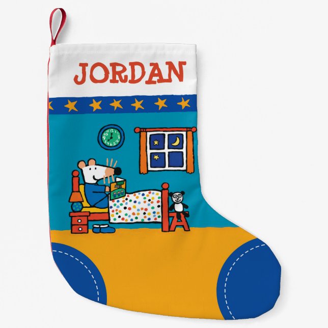 Petite Chaussette De Noël Maisy Ready pour les pyjamas Bed Blue (Devant)