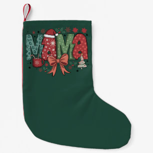 Petite Chaussette De Noël Mama Claus Joyeux Noël Cadeau pour Maman