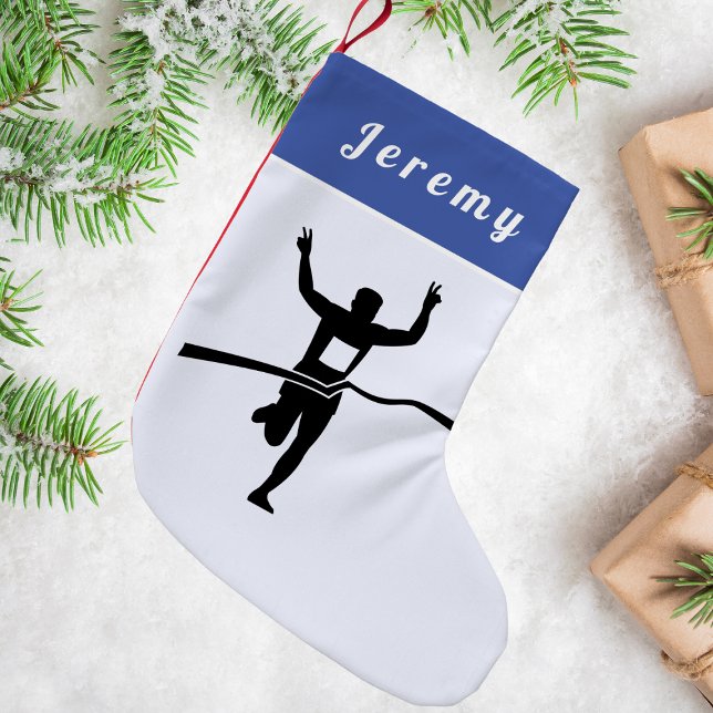 Petite Chaussette De Noël Marathon Runtrack Field Cross Country Son nom (Créateur téléchargé)