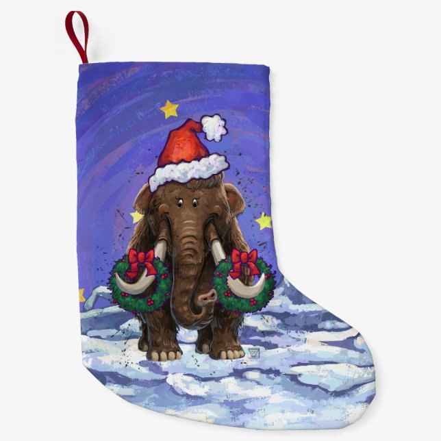 Petite Chaussette De Noël Mastodon festif (Devant)