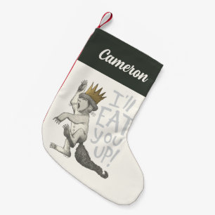 Petite Chaussette De Noël Max   Je vais te manger !   Ajoutez votre nom