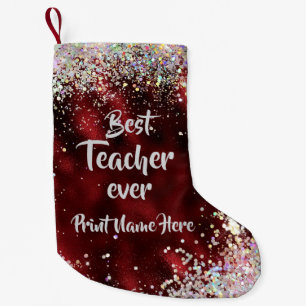 Petite Chaussette De Noël Meilleur enseignant