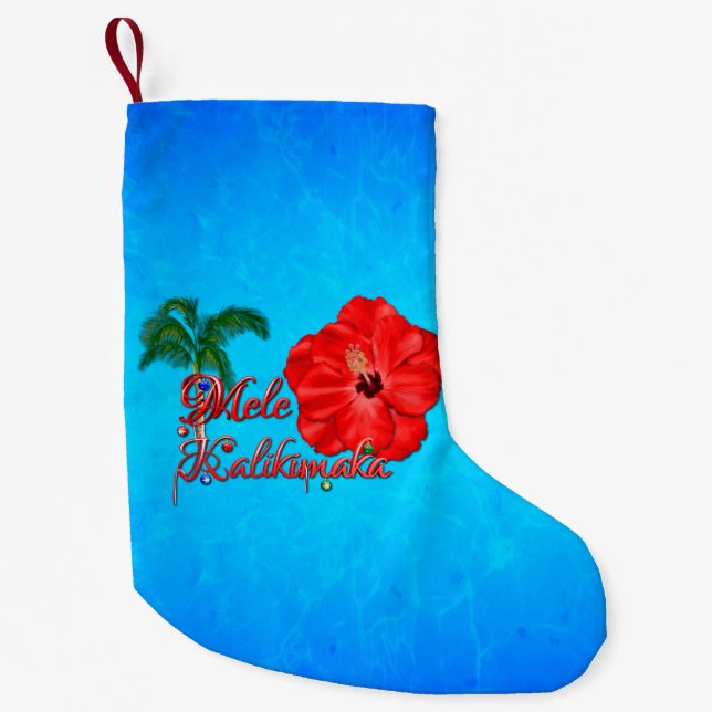 Petite Chaussette De Noël Mele Kalikimaka (Devant)