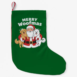 Petite Chaussette De Noël Merry Woofmas Christmas