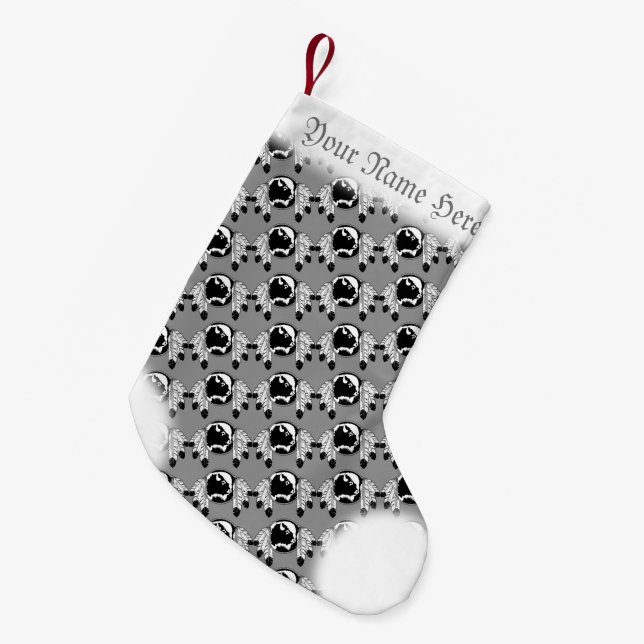 Petite Chaussette De Noël Métis Noël Stocking Spirit Buffalo Stocking (Devant (Accrochage))