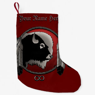 Petite Chaussette De Noël Métis Noël Stocking Spirit Buffalo Stocking