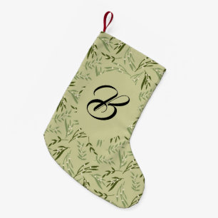 Petite Chaussette De Noël Mistletoe et baisers. Personnalisé avec le nom.