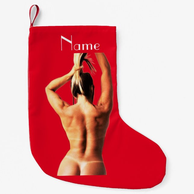 Petite Chaussette De Noël Modèle de fitness Tanlines Thunder_Cove (Devant)