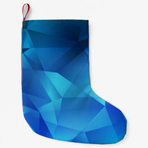Petite Chaussette De Noël Modèle de triangles de dégradé BLEU clair. Créatif