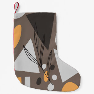 Petite Chaussette De Noël Moderne simple forme un design motif sans soudure.