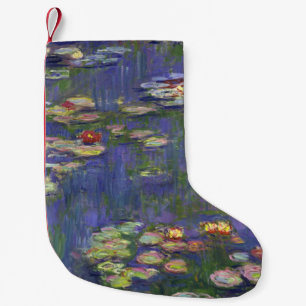 Petite Chaussette De Noël Monet Water Lilies Chef-d'oeuvre Peinture