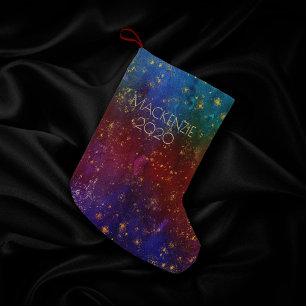 Petite Chaussette De Noël Moody Ombre   Psychedelic Grunge Stardust personna