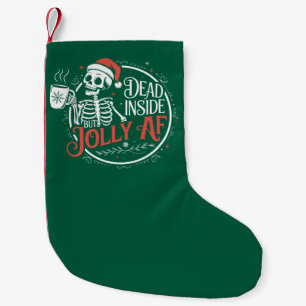 Petite Chaussette De Noël Mort à l'intérieur mais joyeux crâne af Père Noël 