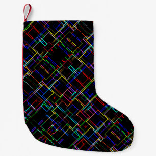 Petite Chaussette De Noël Motif à bandes multiples cool