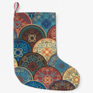 Petite Chaussette De Noël Motif abstrait sans couture de l'abstra coloré te