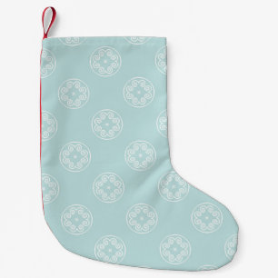 Petite Chaussette De Noël motif Abstrait sans soudure de poudre bleu couleur