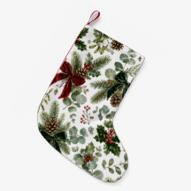 Motif botanique de Noël élégant