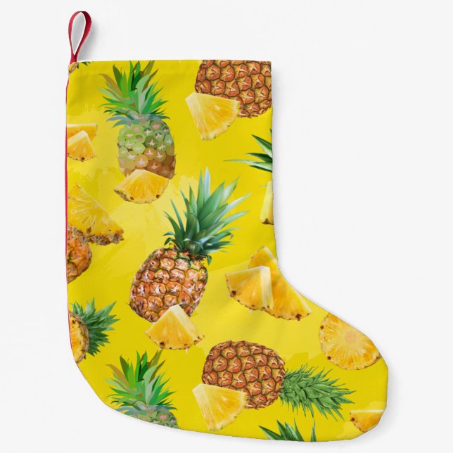 Petite Chaussette De Noël Motif d'ananas 7 (Devant)