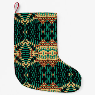 Petite Chaussette De Noël Motif de gravure couleur. Illustration vintage