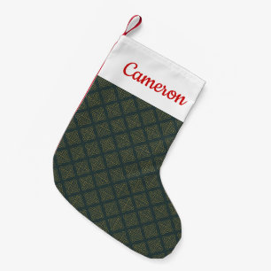 Petite Chaussette De Noël Motif de noeud celtique élégant
