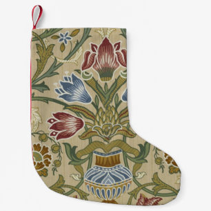 Petite Chaussette De Noël Motif de papier peint floral brocart de William Mo