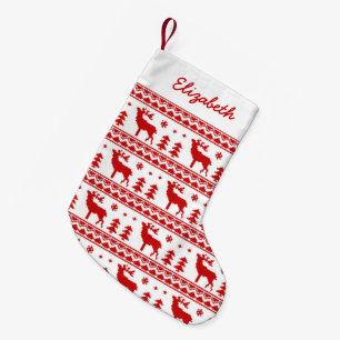 Petite Chaussette De Noël Motif de Sweat de Noël à Fair Isle