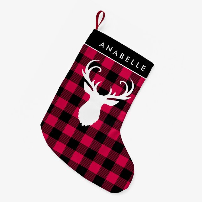 Petite Chaussette De Noël Motif Festif Plaid (Devant (Accrochage))