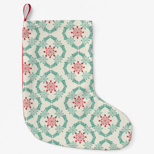 Petite Chaussette De Noël Motif floral incomparable de fleurs abstraites et 