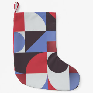 Petite Chaussette De Noël Motif géométrique simple Abstrait