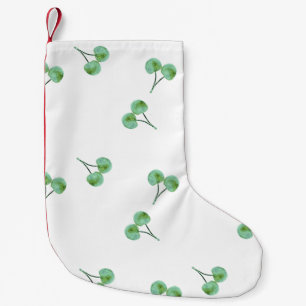 Petite Chaussette De Noël Motif Green Cherry