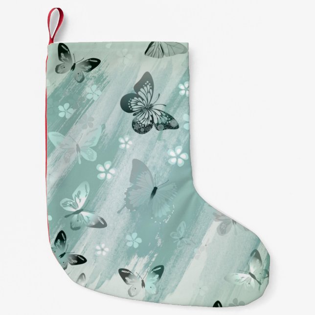 Petite Chaussette De Noël Motif papillon 9 (Devant)