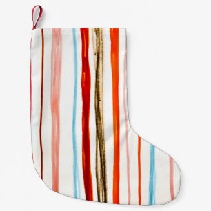 Petite Chaussette De Noël Motif Red Lines. Illustration de contrecoup horizo