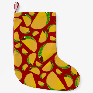 Petite Chaussette De Noël Motif rouge taco