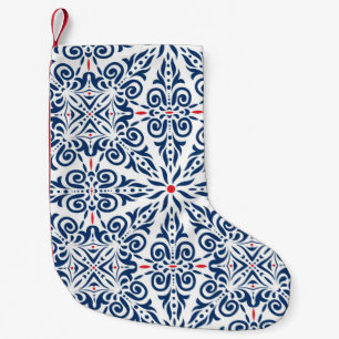 Petite Chaussette De Noël Motif sans couture arabe. arrière - plan coloré en
