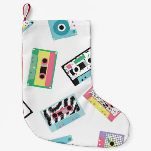 Petite Chaussette De Noël Motif sans couture avec bandes audio dans style ré