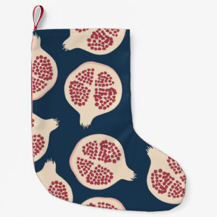 Petite Chaussette De Noël Motif sans couture de grenade, arrière - plan avec