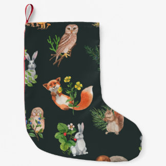 Petite Chaussette De Noël Motif sans couture dessiné à la main avec aquarell