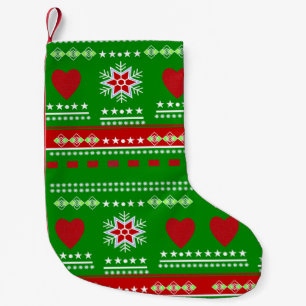 Petite Chaussette De Noël Motif scandinave