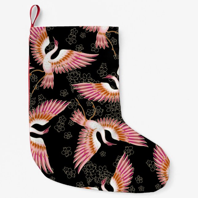Petite Chaussette De Noël Motif traditionnel japonais kimono Motifs (Devant)